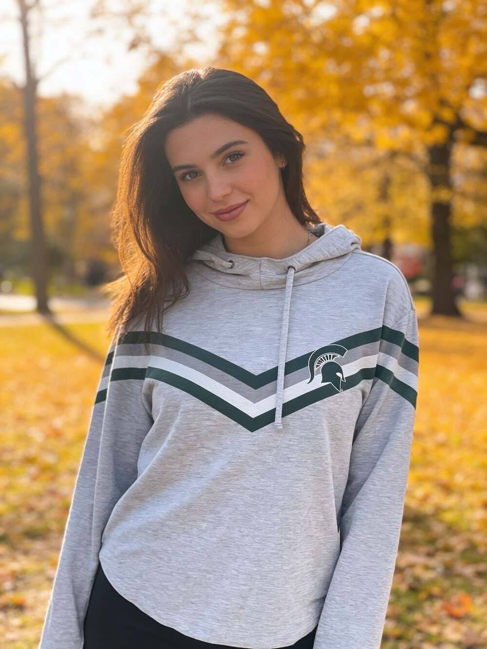 Conceps Sport Michigan State Spartans Cropped Hoodie Large